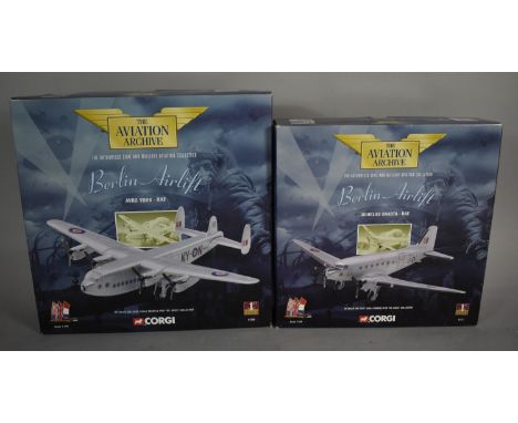 Two Boxed Corgi Aviation Archive Models, Avro York and Douglas Dakota (RAF) 