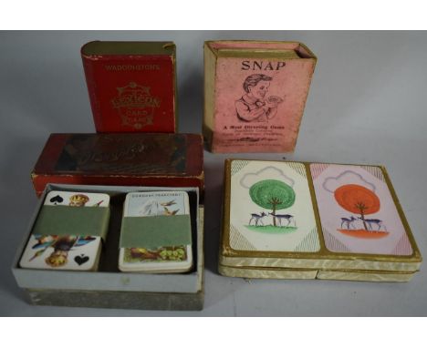 A Small Collection of Vintage Playing Cards and Card Games