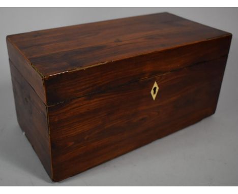 A Late 19th Century Scumble Glazed Tea Caddy Now with Inner Removed, 30cm Wide 