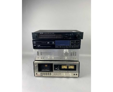 DUEL RECORD DECK,along with a JVC amplifier, Philips CD player, a Rotel stereo tuner and an Audiotronic cassette desk, also t