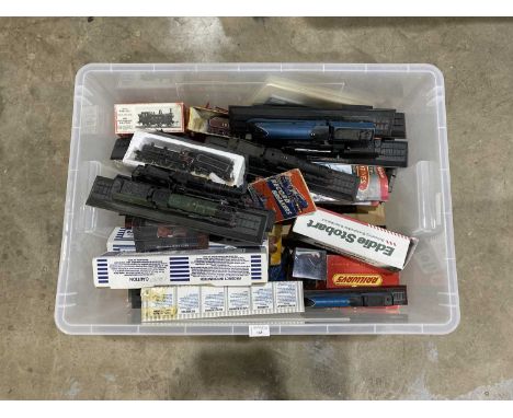 LARGE COLLECTION OF MODEL RAILWAY ENGINES AND CARRIAGES,including decorative engine and tender models
