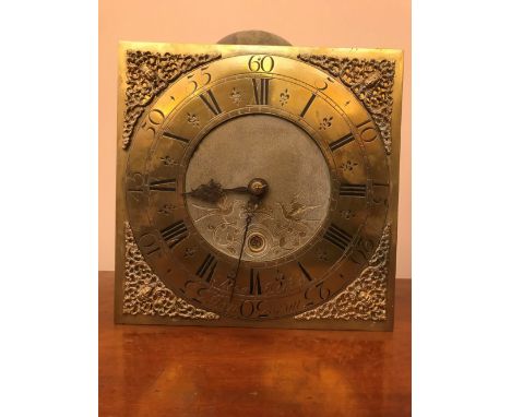 Thomas Kefford, Royston, an 18th century thirty hour longcase clock, the 12inch square brass dial rack striking on a bell, wi