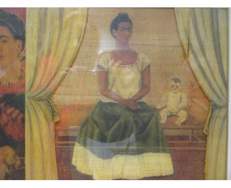 § Pietro Psaier (Italian, b.1936) Waiting in the wings - Frida Kahlo signed lower right "Pietro Psaier '77" silkscreen and co