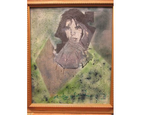 Pietro Psaier  Mick Jagger lithograph  