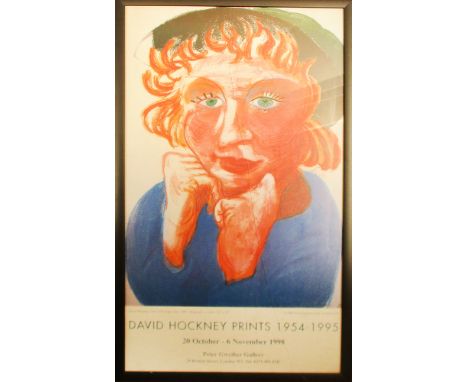 David Hockney, Celia with Green Hat, 1985 poster
