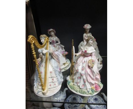 Four Royal Worcester limited edition figures from 'The Graceful Arts' collection (4)  