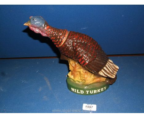 A Wild Turkey ceramic Decanter