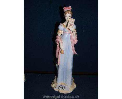 A Royal Worcester figure 'Anne Elliot' from the Jane Austin collection.