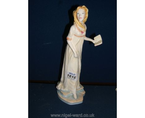 A Royal Worcester figure 'Catherine Moorland' from the Jane Austin collection.