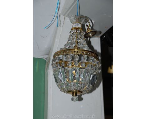 A crystal Chandelier.