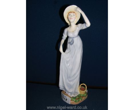 A Royal Worcester figure 'Emma Woodhouse' from the Jane Austin collection.