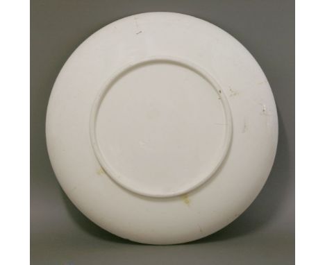 Two very unusual Japanese enamel dishes, circa 1890, each on an earthenware body, probably French, enamelled on one with the 