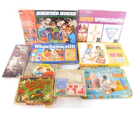 Board games, to include Denys Fisher's Haunted House, Etch-a-Sketch, Super Spirograph, etc. (a quantity)