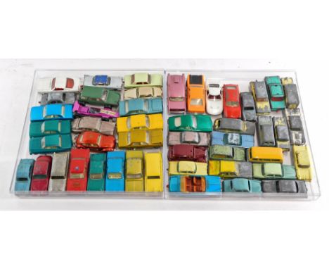 Lesney Matchbox die cast vehicles, play worn, including Vauxhall Vectra estate car, Ferrari Berlinetta, Austin Metropolitan t