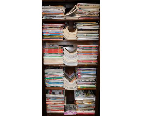 A group of railway and train related magazines, including Hornby magazine, Model Rail, locomotive guides, newspapers, etc. (5