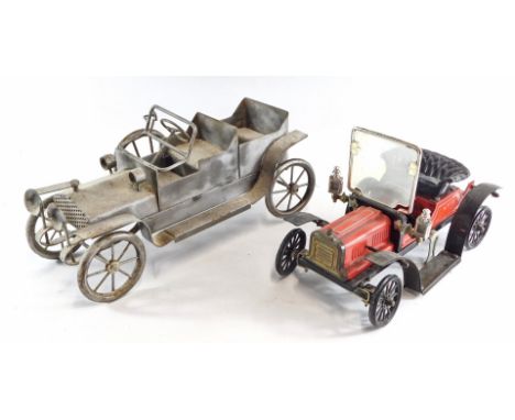 A scratch built car and a Limited Edition of Ipswich vintage model car. (2)