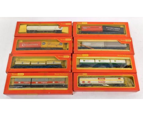 Tri-ang Hornby OO gauge rolling stock, including R667 B.O.C 100 tonne tank wagon, R669 100 tonne oil tank wagon, R723 Interci