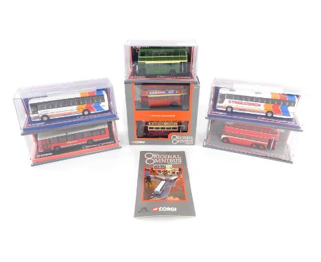 Corgi The Original Omnibus diecast buses, scale 1:76, to include The London Scene Optare Delta Westlink, Stagecoach Buses Van