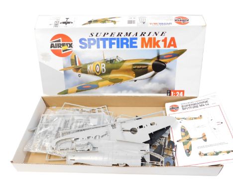 An Airfix Supermarine Spitfire Mk1A model kit, 1:24 scale, boxed.