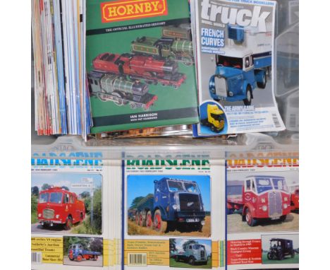 Books and magazines, to include Hornby The Official Illustrated History, Truck Model World, Vintage Road Scene, etc. (1 box)