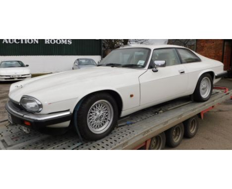 A 1993 Jaguar XJ-S Sports Coupe, registration K777 MEG, currently on SORN, last MOT expired 3rd July 2019, unlocked without k