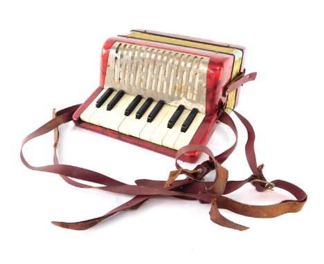 A Hohner Mignion 1 mini piano accordion. 