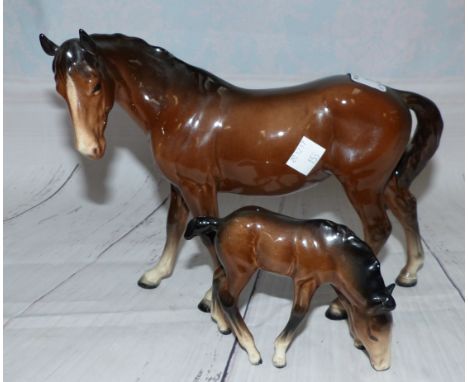 A Beswick horse and foal