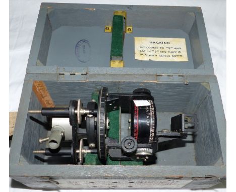 An Astro-Compass Mk II in wooden box