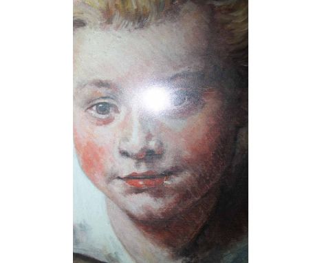 WHINCOP, (POSSIBLY A. RICHARD WHINCOP),PORTRAIT OF A GIRL signed and dated '92 verso under backboard 