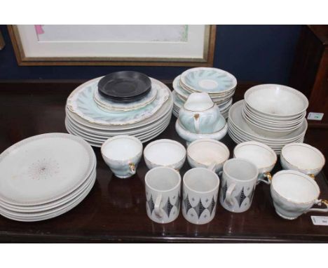 AYNSLEY PART TEA SET together with a Royal Doulton part dinner service 