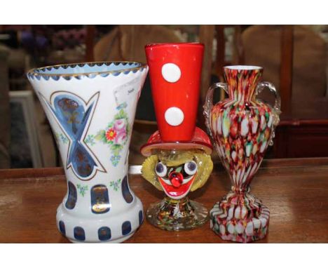 GOOD LOT OF GLASSincluding a bohemian cranberry glass decanter, Scandinavian glass, Strathearn paperweights, etc 
