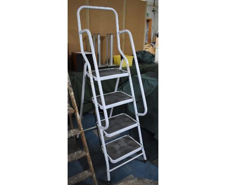 A Decorators Ladder, Top Step Height 97cm 