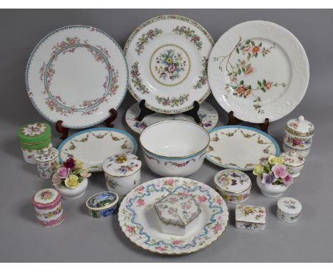 A Collection of Various Ceramics to Comprise Coalport Ming Rose Plate, Various Other Plates to Include Examples by Minton, Cr