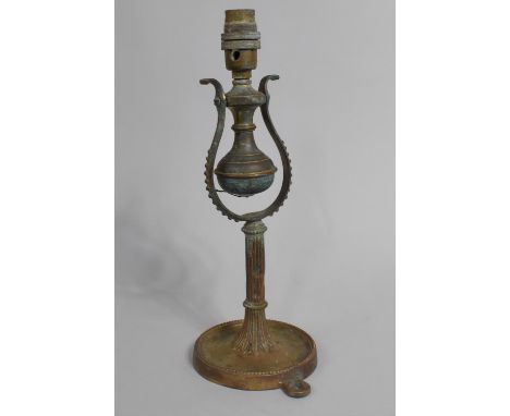 A Wall Mounting Gimballed Brass Carriage Light Fitting, 25cms High 