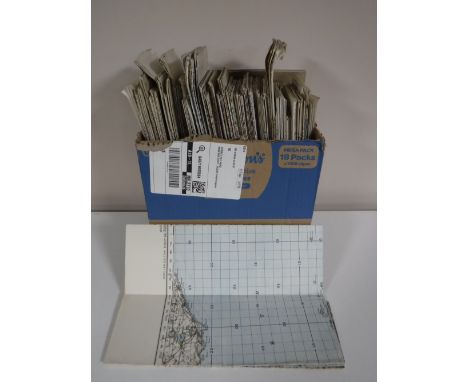 A box containing war time ordnance survey maps