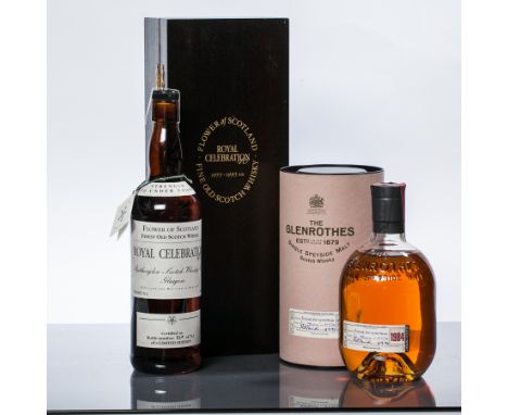GLENROTHES 1984
Single Speyside Malt Whisky, Distilled 1984, Bottled 1996, 700ml, 43% volume, in tube.
FLOWER OF SCOTLAND ROY