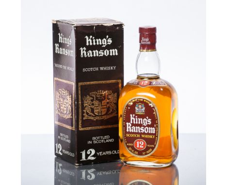 KING'S RANSOM
Blended Scotch Whisky, 262/3 fl.ozs, 75° Proof, in box. CONDITION REPORT: Very good.
