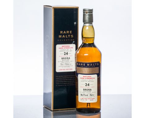 BRORA 24 YEARS OLD RARE MALTS
Single Malt Scotch Whisky. Distilled 1977. Bottled October 2001. Bottle no. 4535. 
70cl. 56.1% 