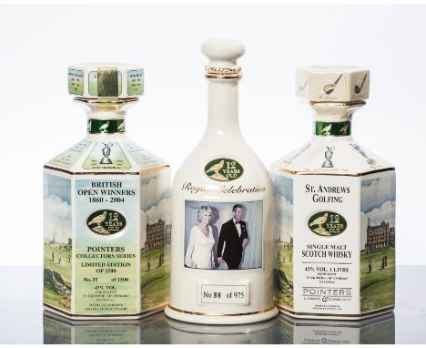 ROYAL CELEBRATION DECANTER - POINTERS OF LONDON AND EDINBURGH
12 Years Old Single Malt Whisky. Bottled to celebrate the marri