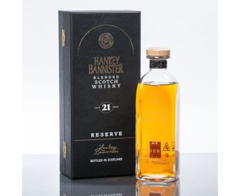 HANKEY BANNISTER 21 YEAR OLD
Blended Scotch Whisky. 70cl. 40% vol.  CONDITION REPORT: Very good