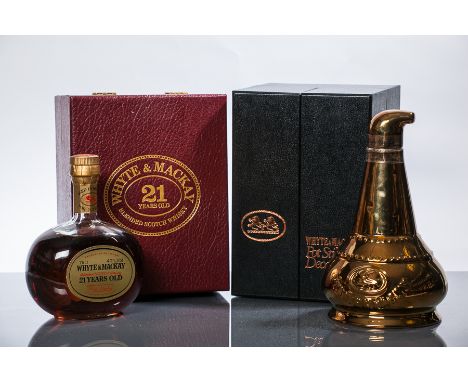 WHYTE &amp; MACKAY POT STILL DECANTER Blended Scotch Whisky in Wade decanter. No strangth or capacity given. In presentation 