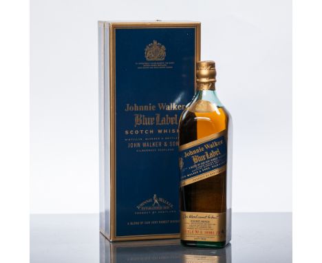 JOHNNIE WALKER BLUE LABEL
Blended Scotch Whisky, 75cl, 43% volume, in carton. 