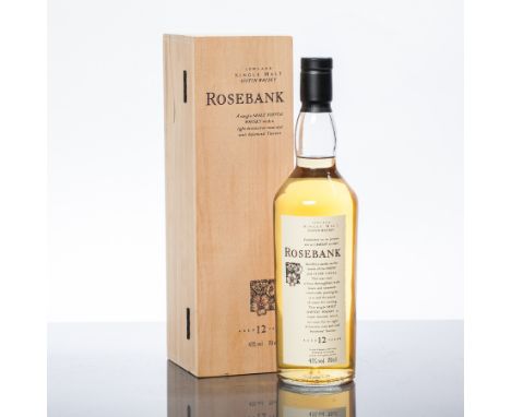 ROSEBANK 12 YEAR OLD FLORA & FAUNA 
Single Malt Scotch Whisky, 70cl, 43% abv., in wooden box.