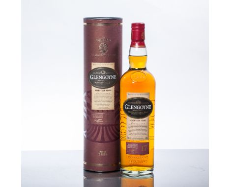 GLENGOYNE 17 YEARS OLD
Highland Single Malt Scotch Whisky. The now-discontinued bottling.
700ml. 43% vol. In tube.   