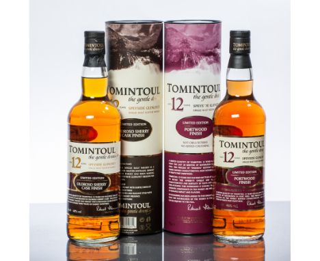 TOMINTOUL 12 YEARS OLD - OLOROSO SHERRY CASK FINISH
Speyside Glenlivet Single Malt Scotch Whisky. A limited quantity of Tomin