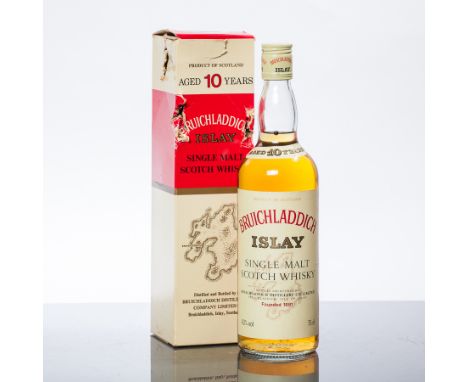BRUICHLADDICH 10 YEAR OLD 
Single Malt Scotch Whisky. 750ml. 43% vol. In carton (damaged)
