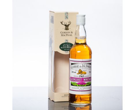 GEORGE & J.G. SMITH'S GLENLIVET 1965
All Malt Scotch Whisky, bonded & bottled, in 1997,  by Gordon & McPhail. 70cl, 40% volum