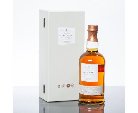 HAZELWOOD JANET SHEED ROBERTS 110
Blended Scotch Whisky. 70  cl, 55% volume. In presentation case with card.