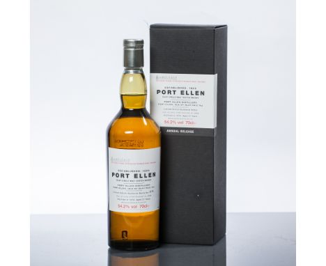 PORT ELLEN 6TH RELEASE
Islay Single Malt Scotch Whisky. Distilled in 1978, bottled in 2006. Aged 27 years. Bottle number 1170