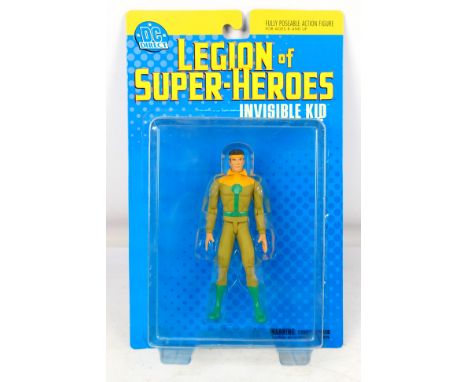 DC Direct - An unopened 2004 dated Legion Of Super-Heroes Invisible Kid Action Figure. The figure appears Mint in Fair to Goo